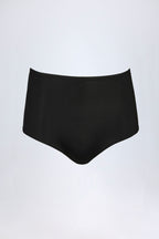 Slinky Jersey Low-Rise Hot Pants in Black