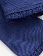 Ribbed Leggings-Starboard Blue