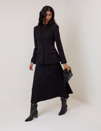 Black Jersey Niamh Midi Dress