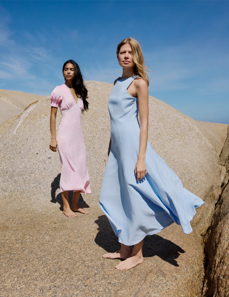 Light Blue Reign Midi Dress