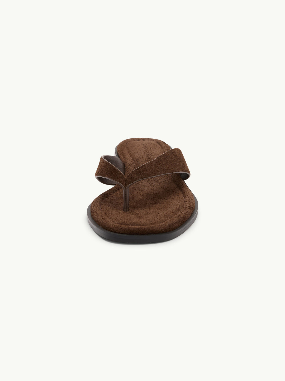 Brown Suede Flip Flops