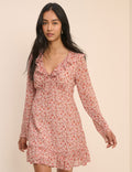 Pink Ditsy Floral Carla Mini Dress