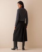 Black Romy Tailored Culottes