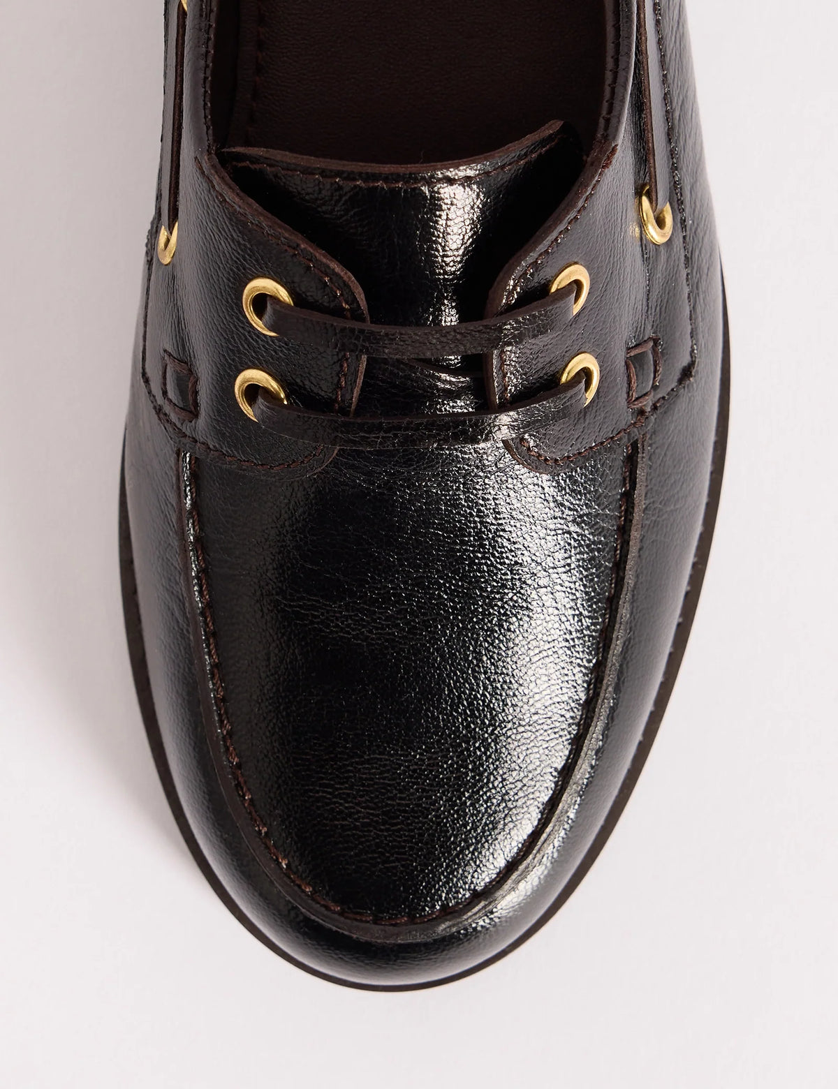 Mahogany Brown Chunky Boat Shoes