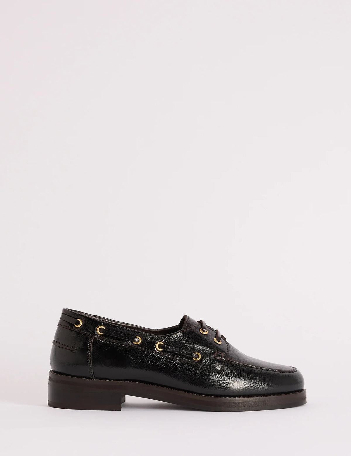 Mahogany Brown Chunky Boat Shoes