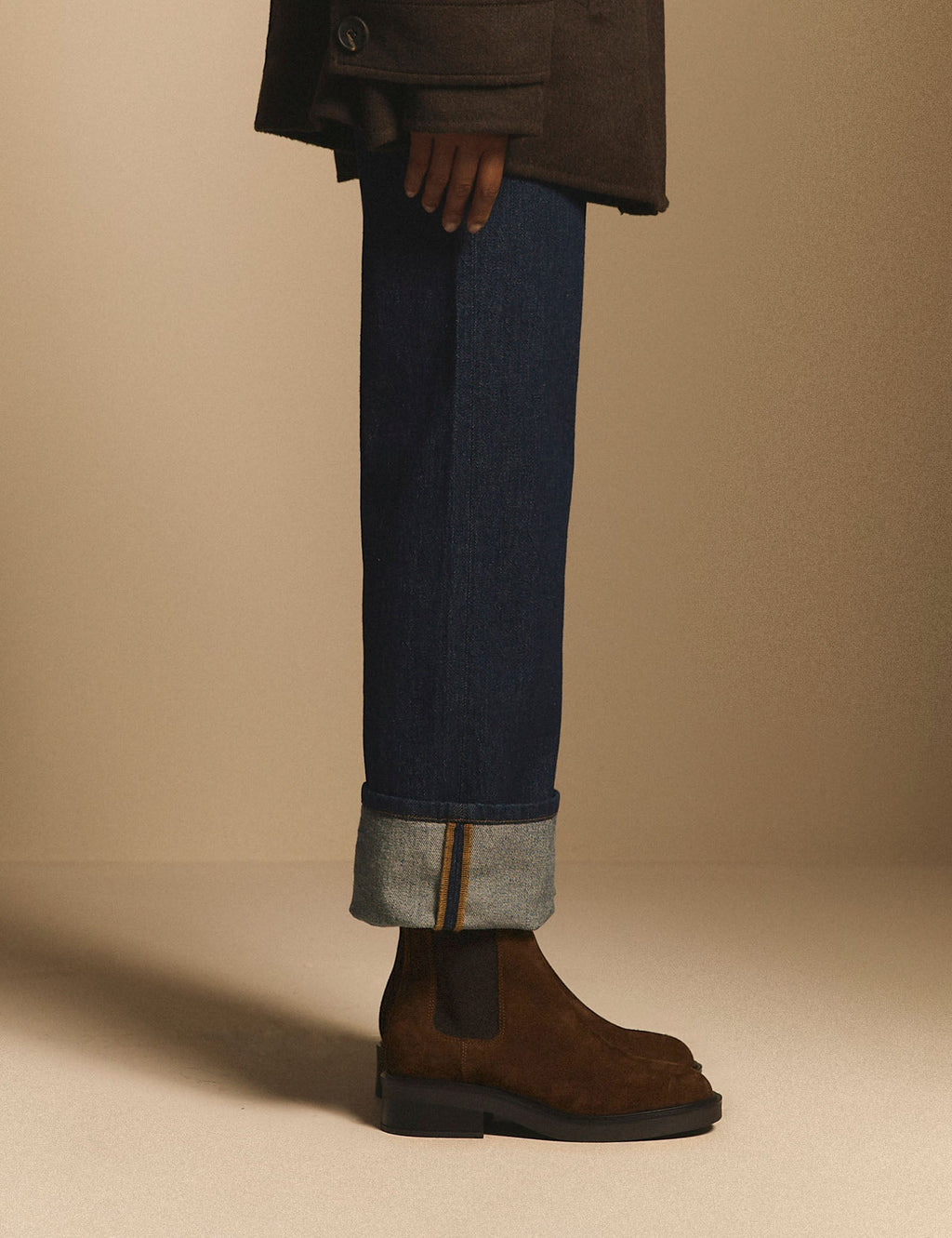 Chocolate Brown Suede Chelsea Boots