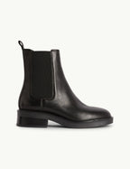 Black Leather Chelsea Boots