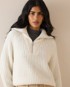 White Chunky Knitted Jumper