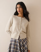 Oatmeal Cashmere Cardigan