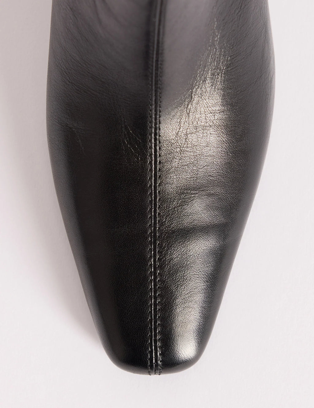 Black Leather Ottilie Ankle Boots