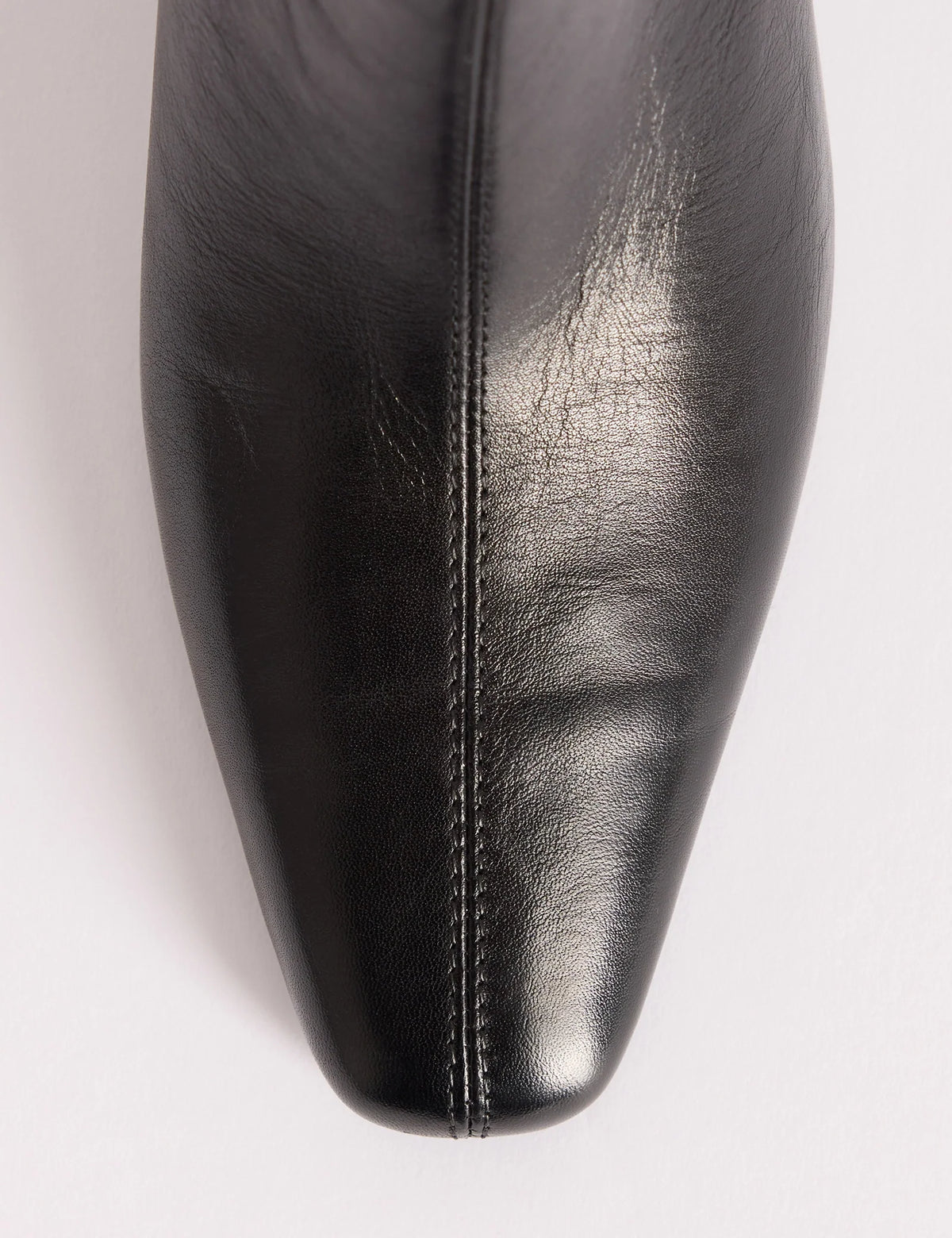 Black Leather Ottilie Ankle Boots