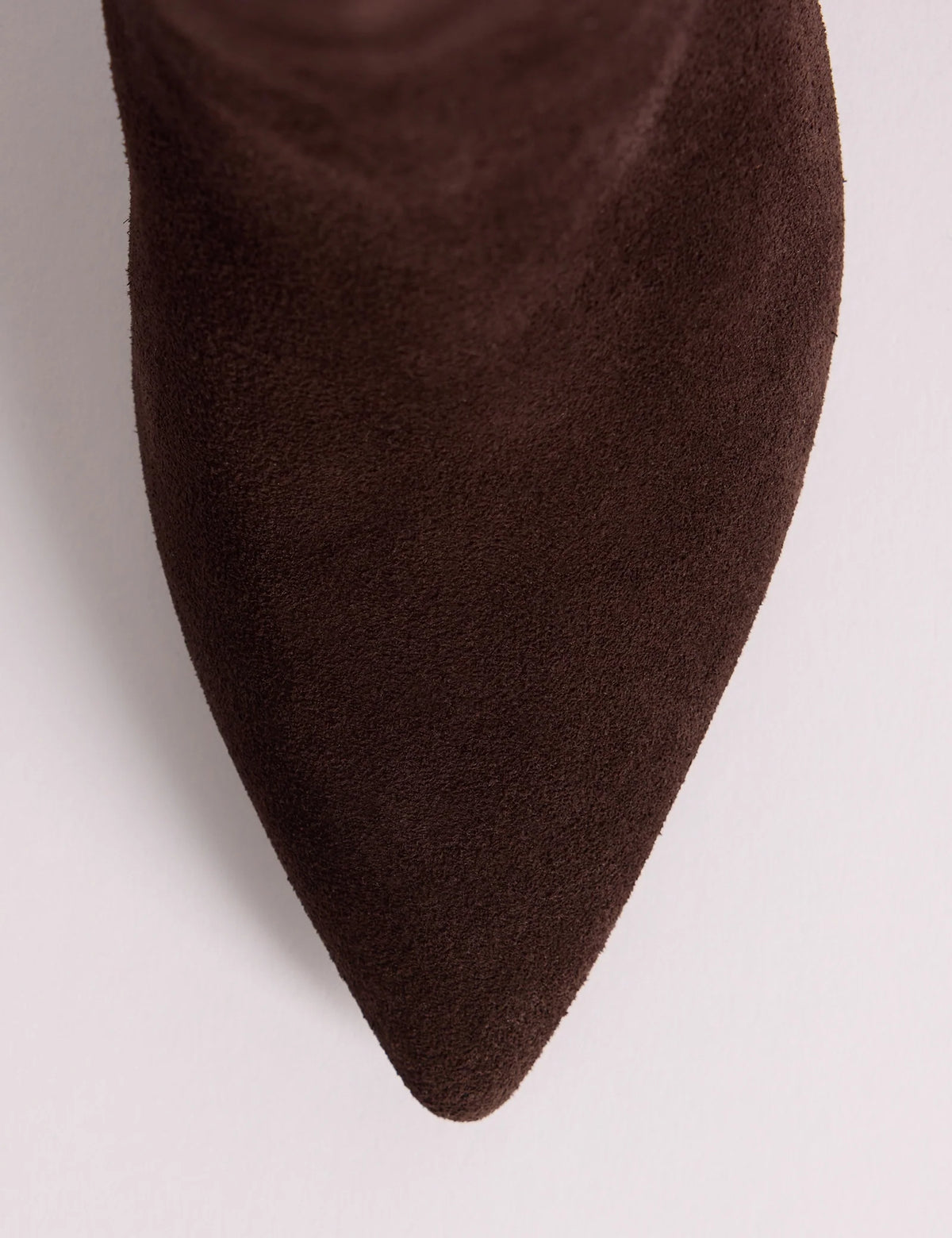 Brown Suede Knee High Heeled Boots
