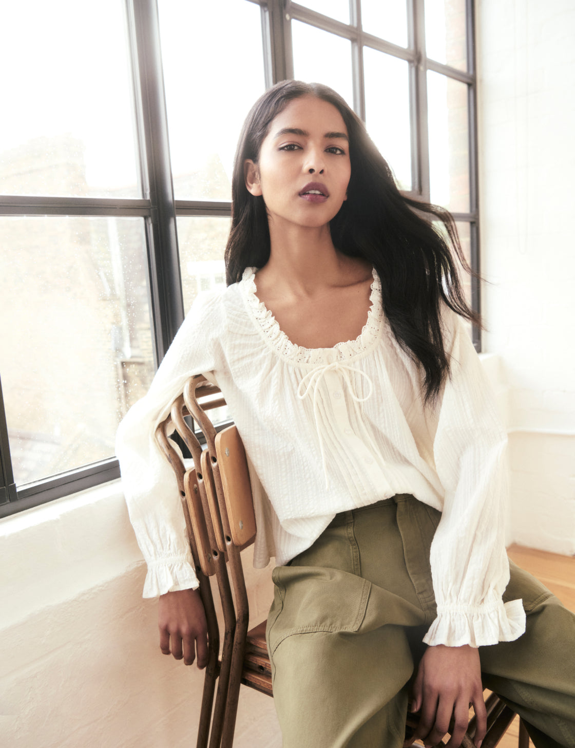 Khaki Utility Pocket Trousers