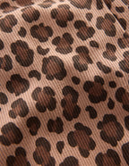 Ribbed Leggings-Brown Leopard