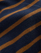 Ribbed Flared Leggings-Navy Stripe