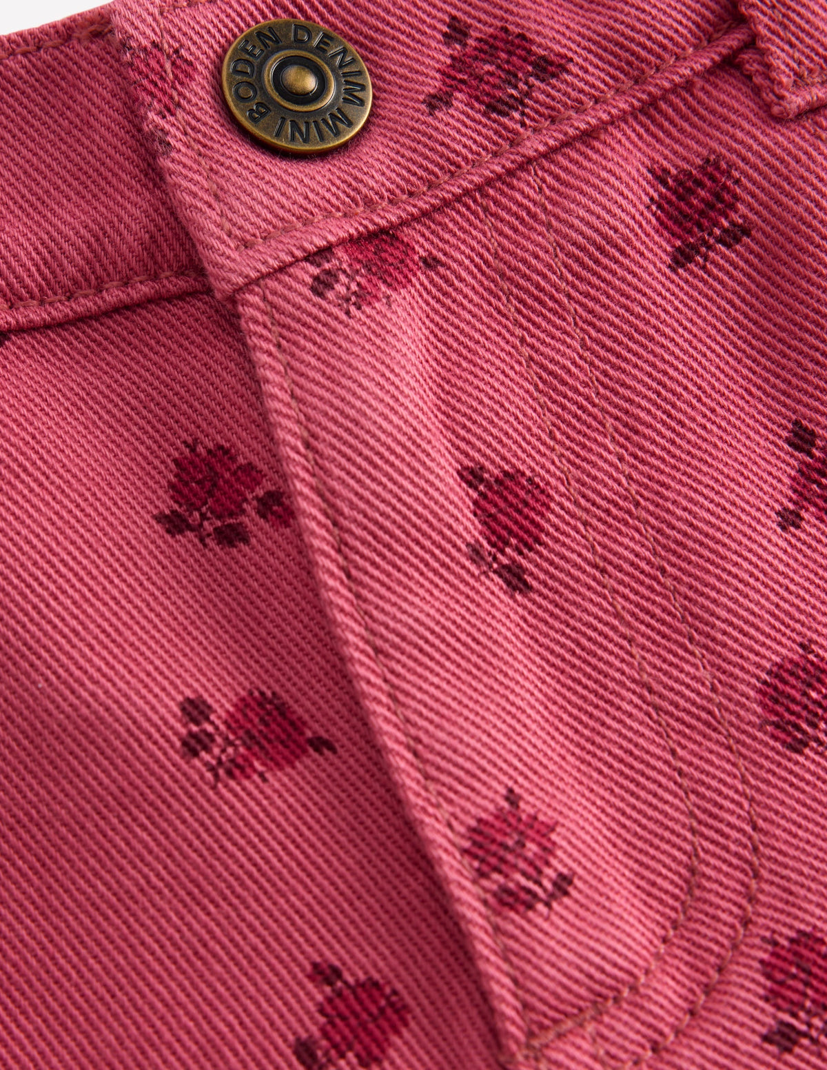 Kick Flare Jeans-Winter Blush Vintage Roses