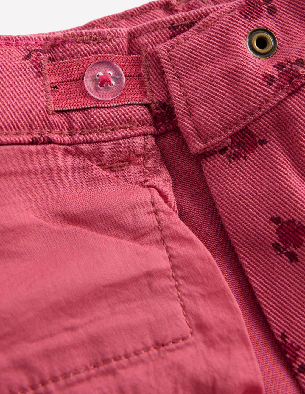 Kick Flare Jeans-Winter Blush Vintage Roses