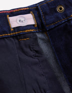 Wide Leg Frill Hem Jeans-Dark Wash