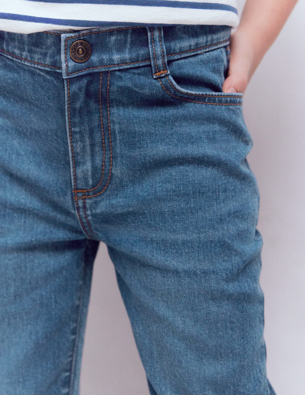 Kick Flare Jeans-Mid Vintage