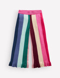 Knitted Sparkle Party Trousers-Rainbow Sparkle Stripe