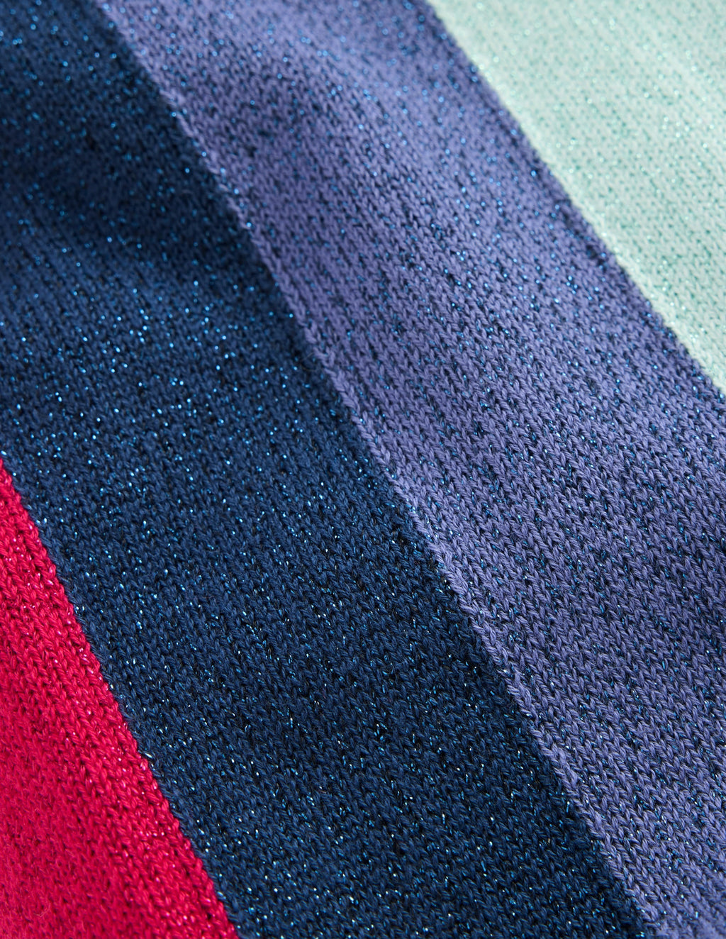 Knitted Sparkle Party Trousers-Rainbow Sparkle Stripe