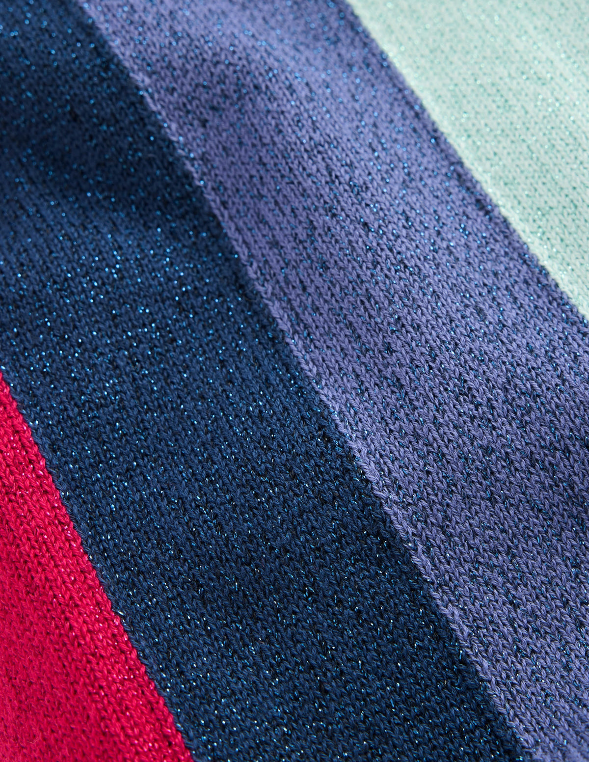 Knitted Sparkle Party Trousers-Rainbow Sparkle Stripe