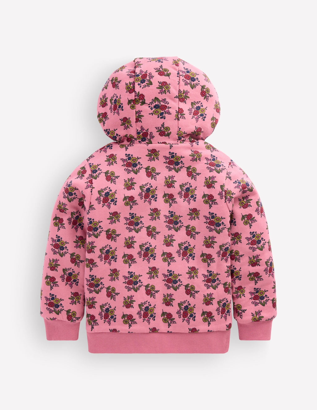 Reversible Borg Hoodie-Dusty Rose Sprouting Garden