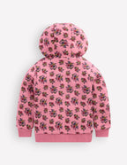 Reversible Borg Hoodie-Dusty Rose Sprouting Garden