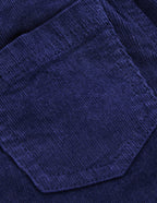 Flared Cord Leggings-Sapphire Blue