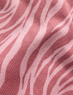Ribbed Flared Leggings-Vintage Pink Zebra
