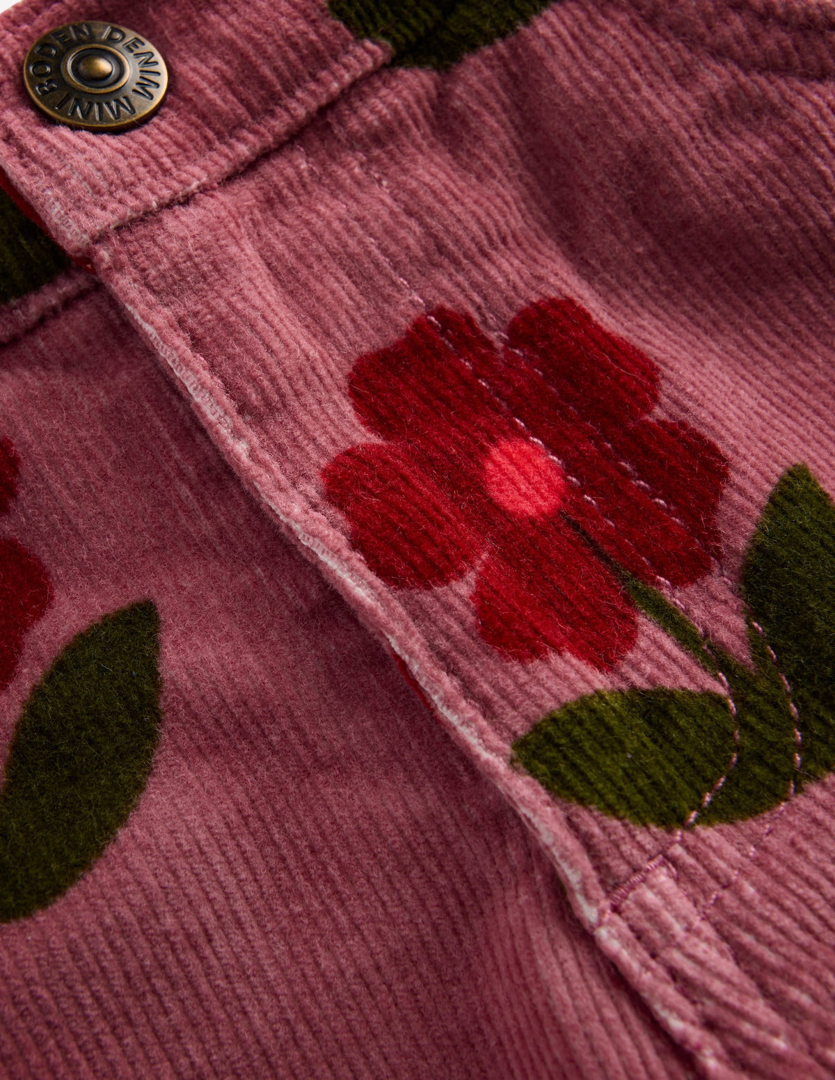 Kick Flare Jeans-Pink Heather Spaced Flower