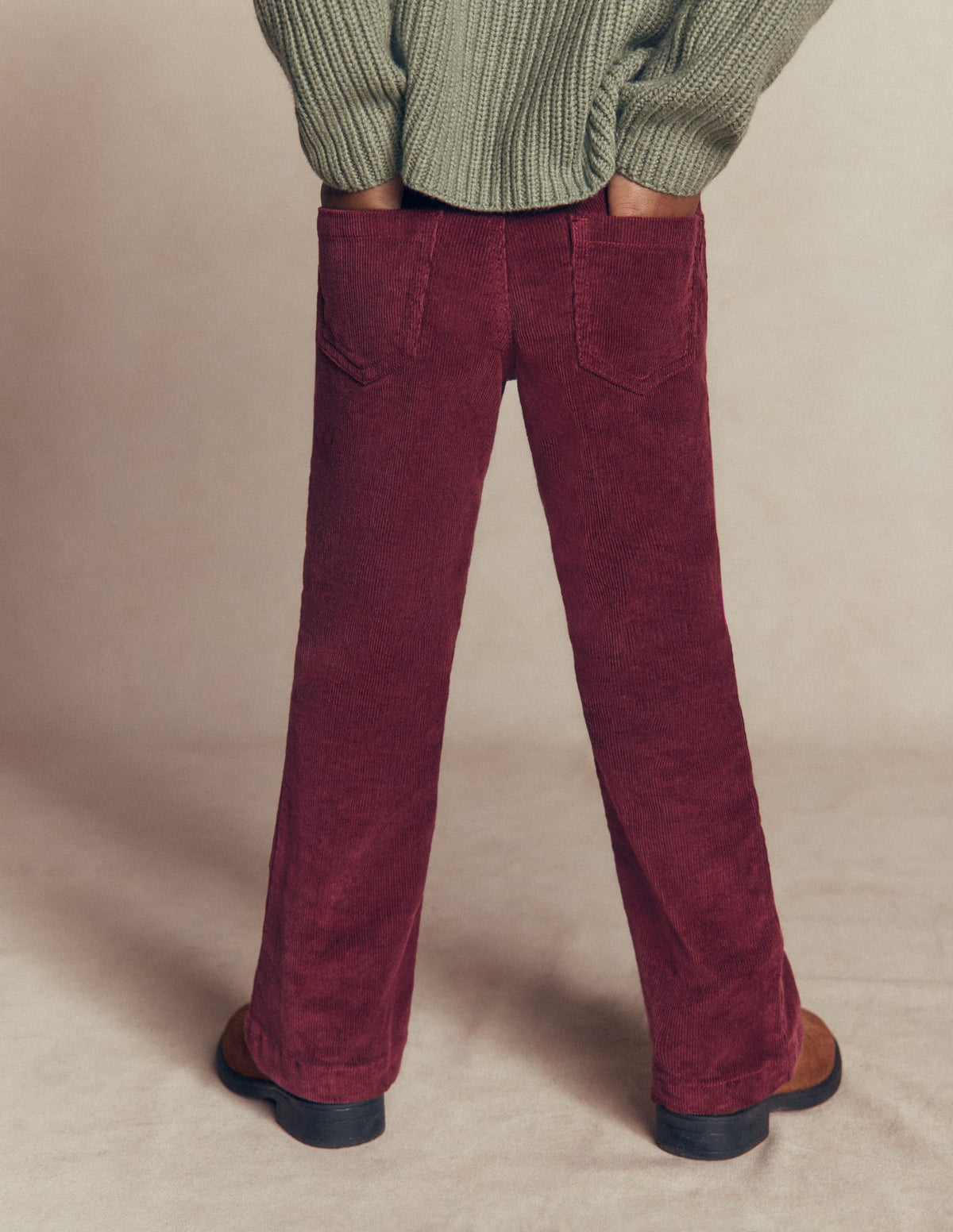 Kick Flare Jeans-Deep Wisteria Cord
