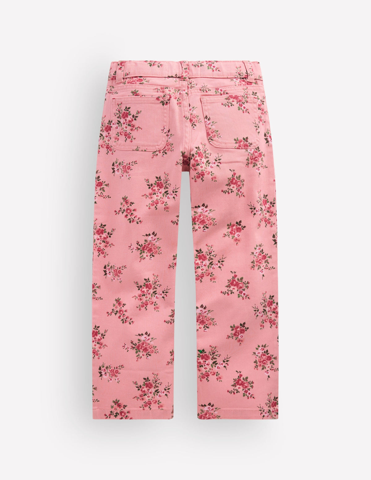 Patch Pocket Straight Jeans-Pink Quartz Soft Floral