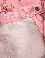 Patch Pocket Straight Jeans-Pink Quartz Soft Floral