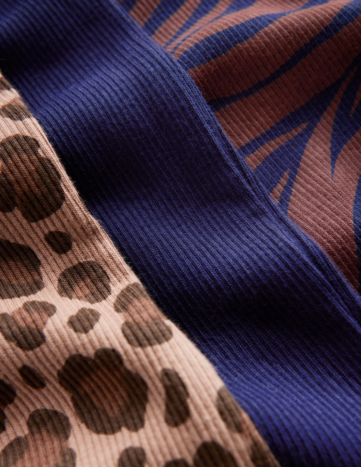 3-Pack Ribbed Flared Leggings-Multi Animal