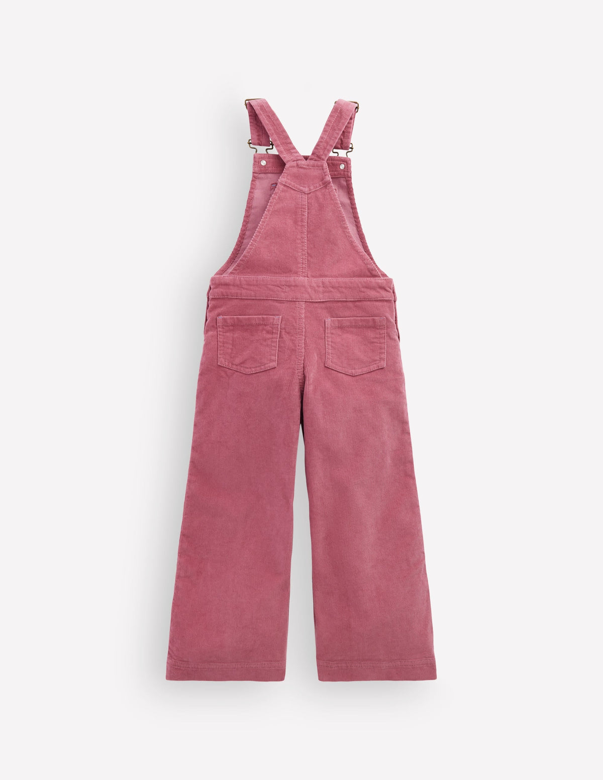 Wide Leg Dungarees-Pink Heather Cord