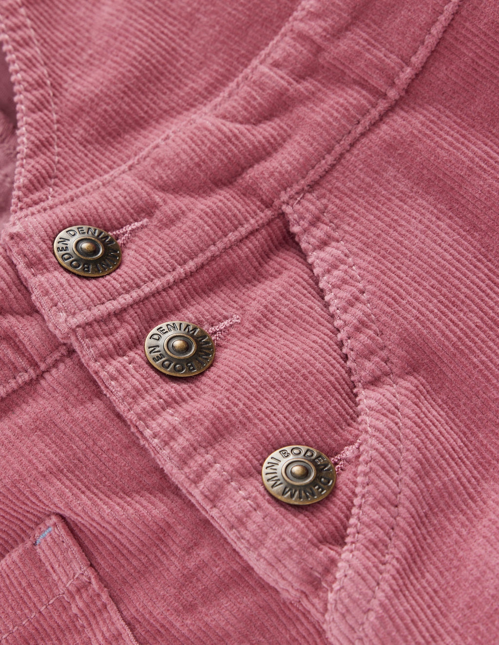 Wide Leg Dungarees-Pink Heather Cord