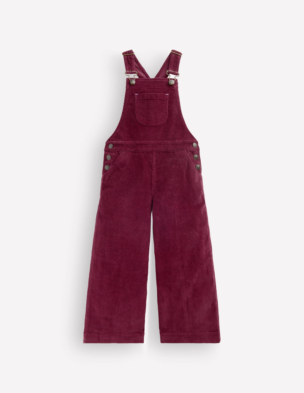Wide Leg Dungarees-Deep Wisteria Cord
