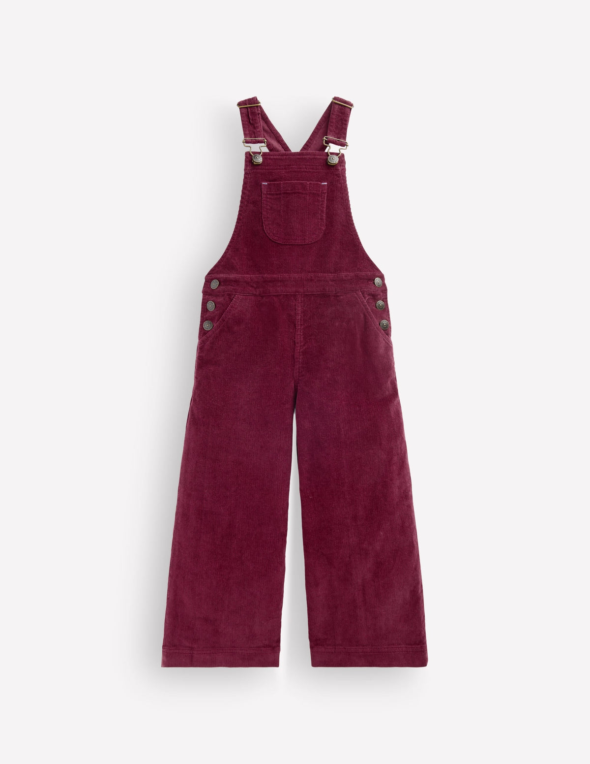 Wide Leg Dungarees-Deep Wisteria Cord