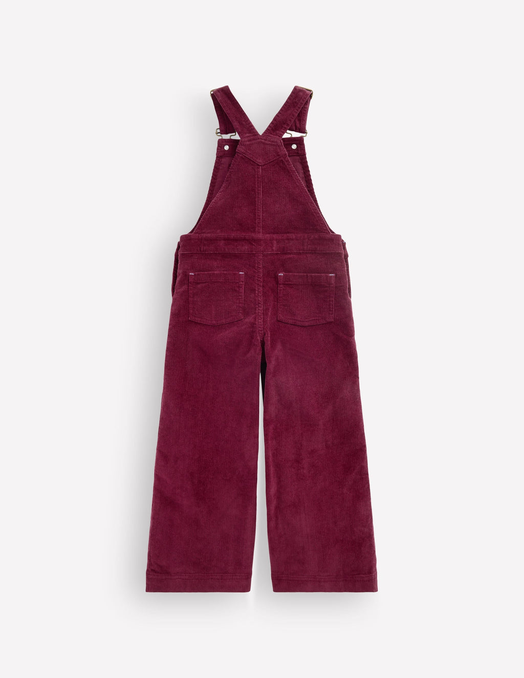 Wide Leg Dungarees-Deep Wisteria Cord