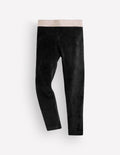 Velvet Leggings-Black