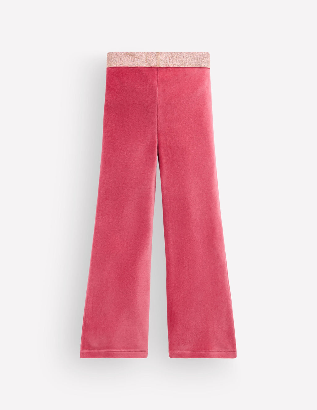 Velvet Flared Leggings-Cherry Blush