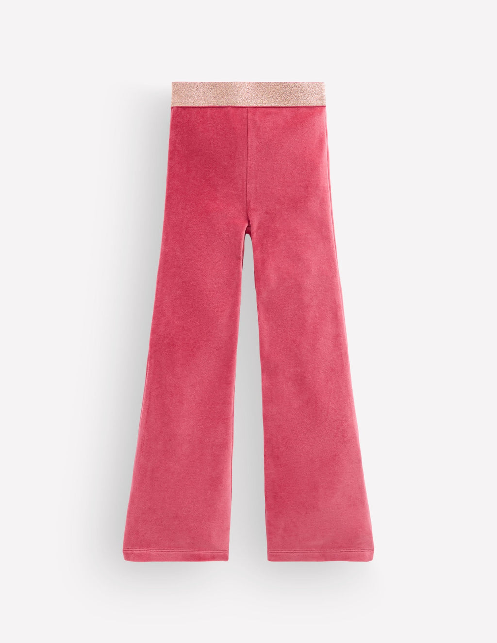 Velvet Flared Leggings-Cherry Blush