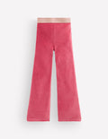 Velvet Flared Leggings-Cherry Blush