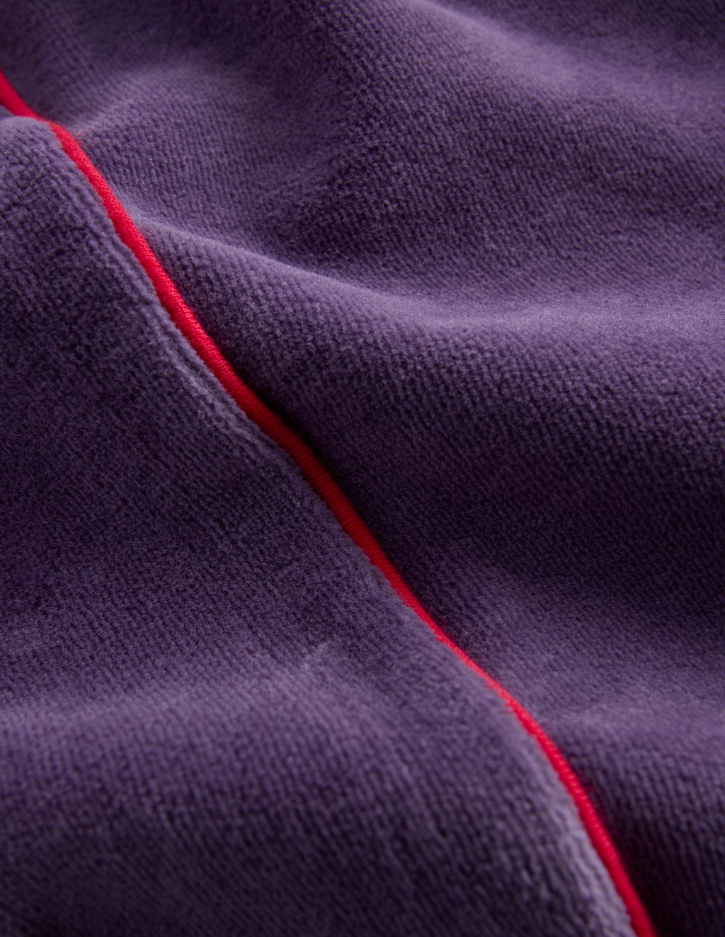 Velour Wide Leg Joggers-Mystic Purple