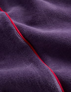 Velour Wide Leg Joggers-Mystic Purple