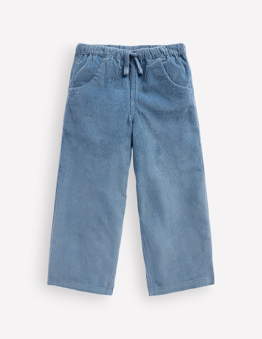 Draw Cord Trousers-Blue Aura