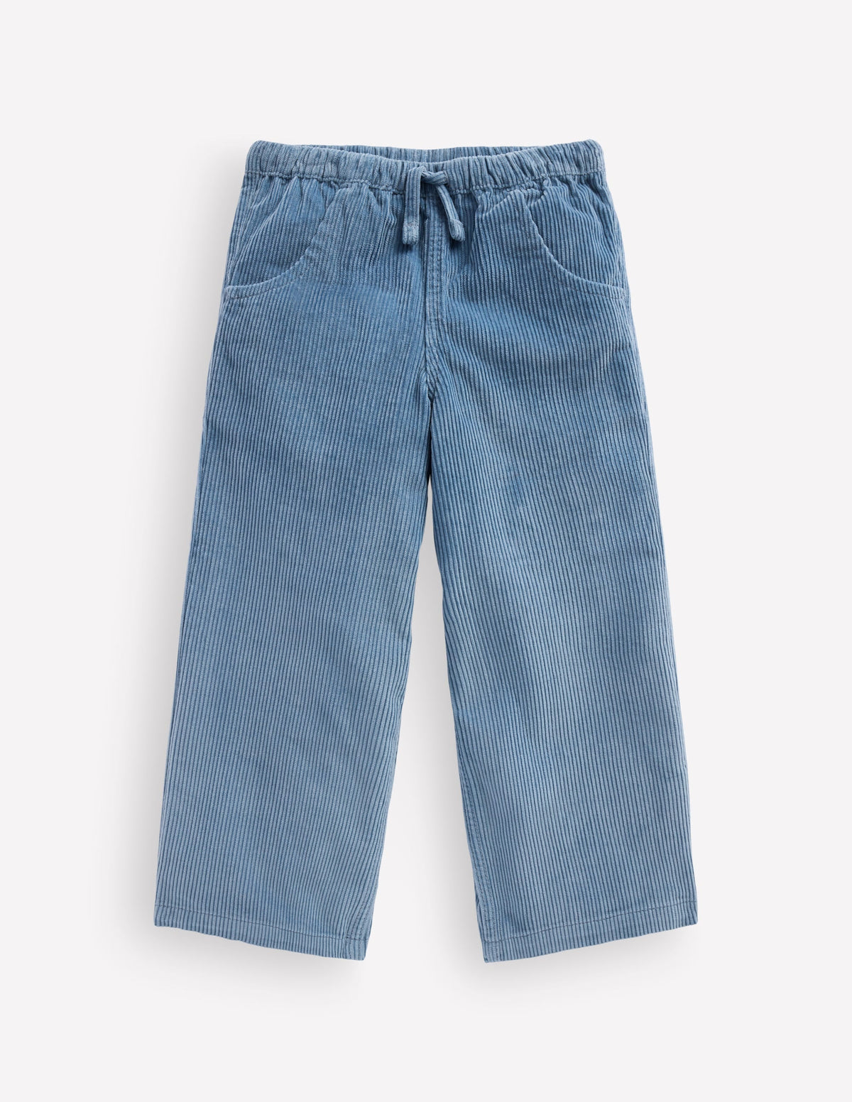 Draw Cord Trousers-Blue Aura