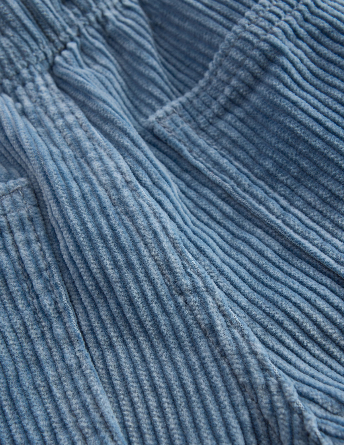 Draw Cord Trousers-Blue Aura