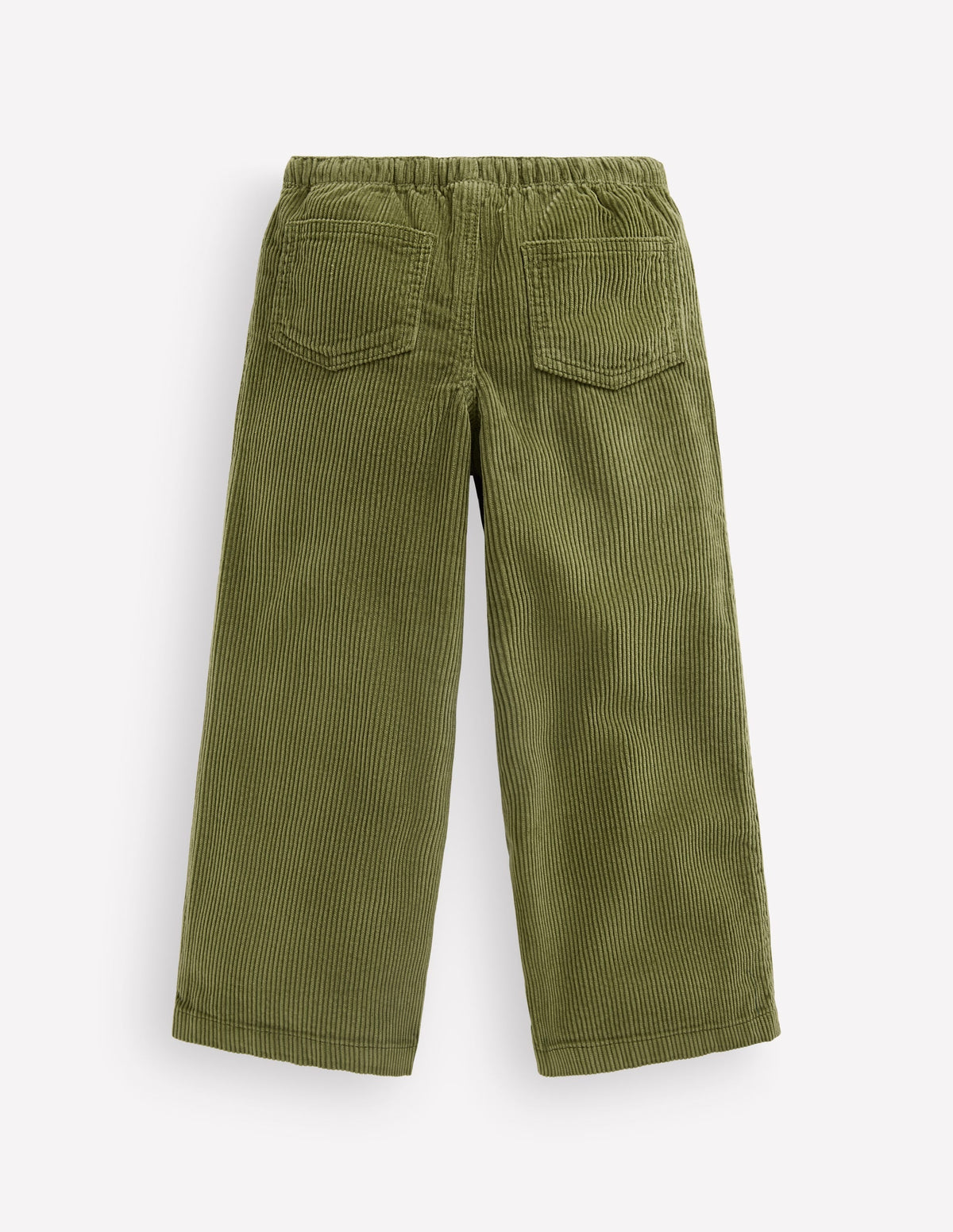 Draw Cord Trousers-Olive Cord